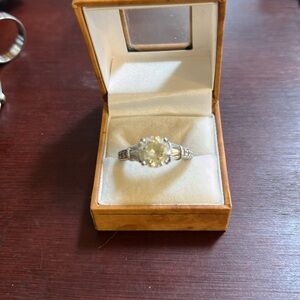 Judith Ripka Sterling Silver CZ Ring 10.5